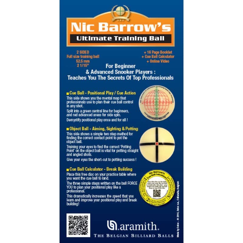 products Nic Barrows aramith training ball 1